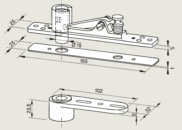Петля в сборе 8067