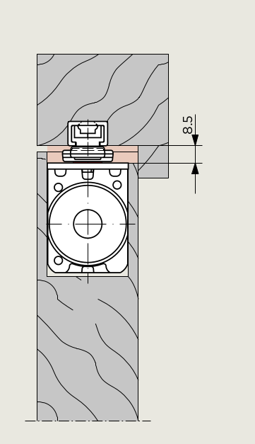 Монтаж доводчик ITS96