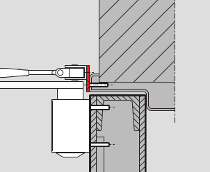 Установка монтажной пластины для рычага TS 73V