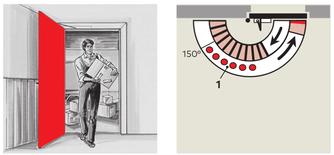 Доводчик с фиксацией в открытом положении (ФОП) – опциональный рычаг ФОП