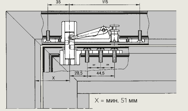 Петля шарнирная 8067