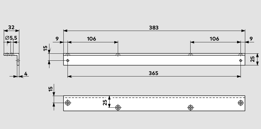 Уголок монтажный 1 рис