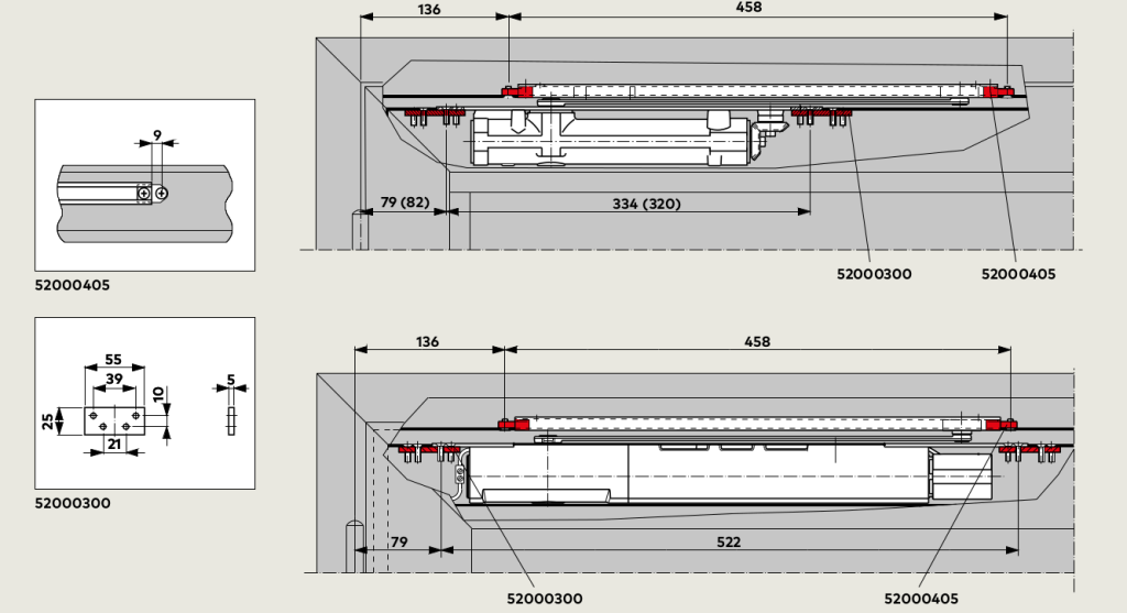 Крепежные элементы для G 96 N20 и крепежная пластина для ITS 96