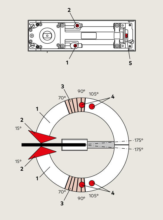 Чертеж доводчик BTS 75V