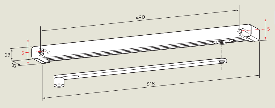 Чертеж Скользящий канал G-N XEA