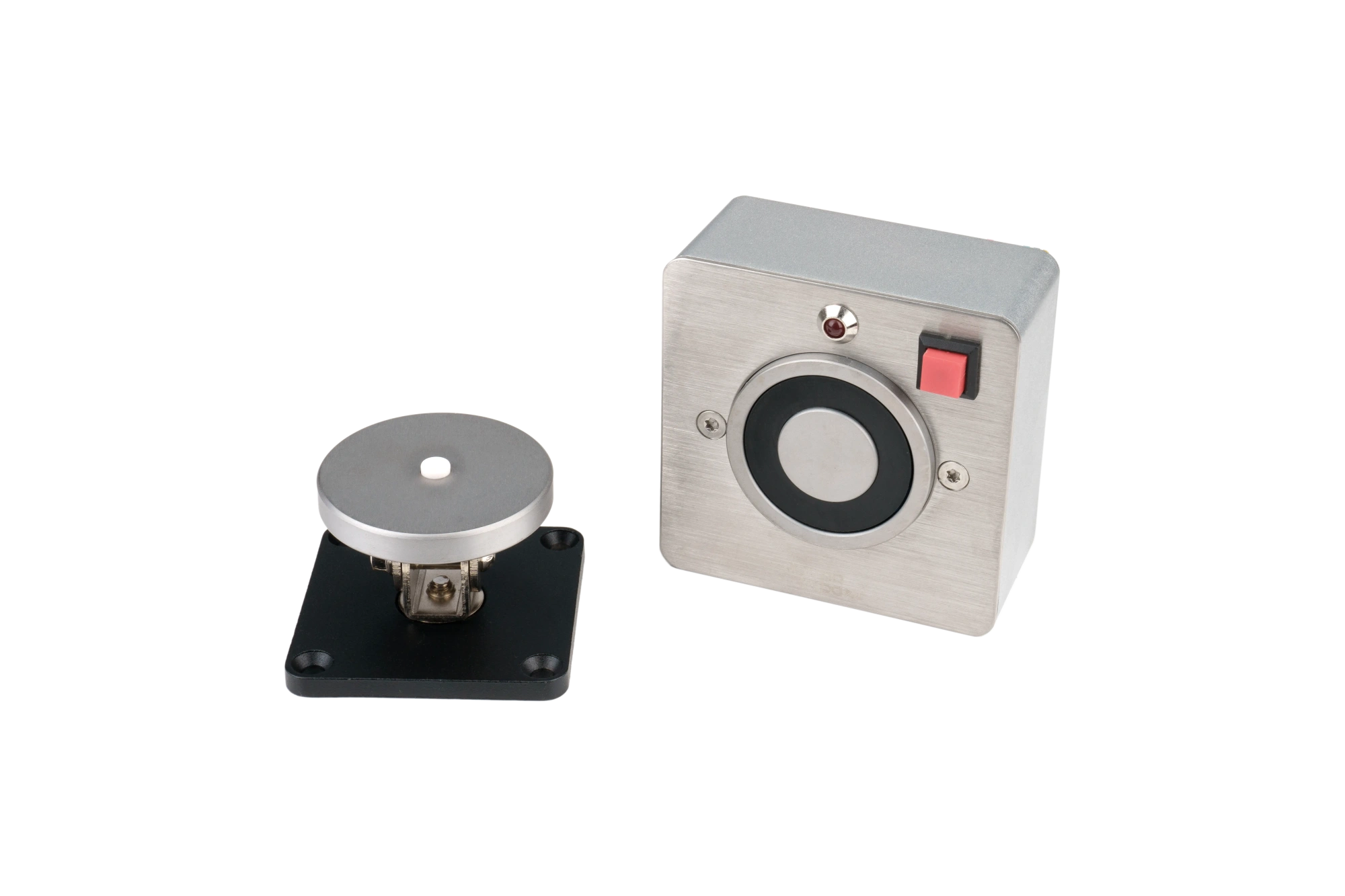 Электромагнитный фиксатор открытого положения двери dormakaba EM500A MAW на стену